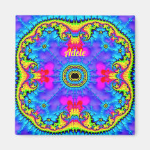 ADELE ~ 3D Diseño fractal Fluoro Shades Magnet