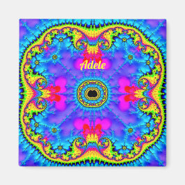 Imán ADELE ~ 3D Diseño fractal Fluoro Shades Magnet