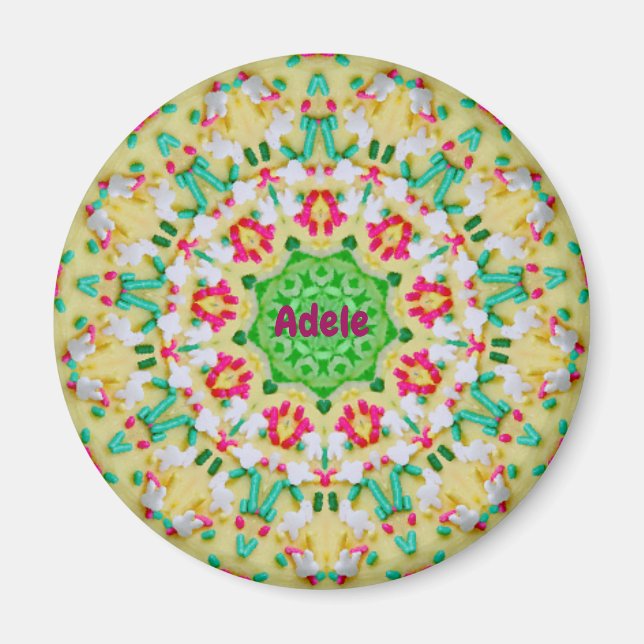 Imán ADELE ~CANDY MAN Personalizado Patrón de Pascua ~ (Frente)