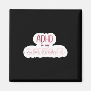 Imán Adhd Es Mi Pegatina De Superpotencia