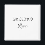 Imán Adición mínima simple nombre de novia regalo de añ<br><div class="desc">diseño</div>