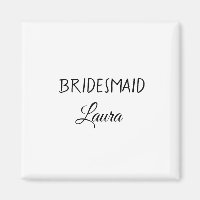 Adición mínima simple nombre de novia regalo de añ