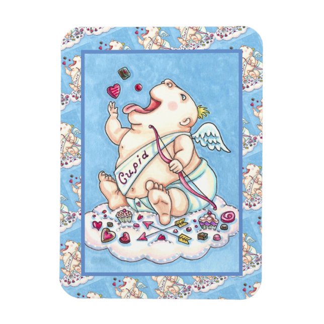 IMÁN ADICIONADO PARA AMAR A FUNNY BABY CUPID, CHOCOLATE (Vertical)