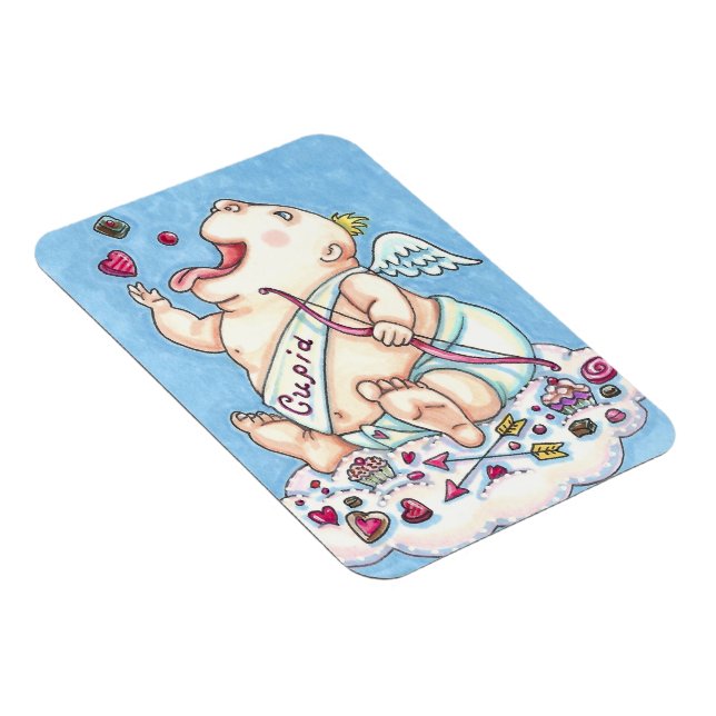 IMÁN ADICIONADO PARA AMAR A FUNNY BABY CUPID, CHOCOLATE (Lado Derecho)