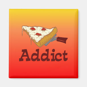 Imán Adicto a la pizza