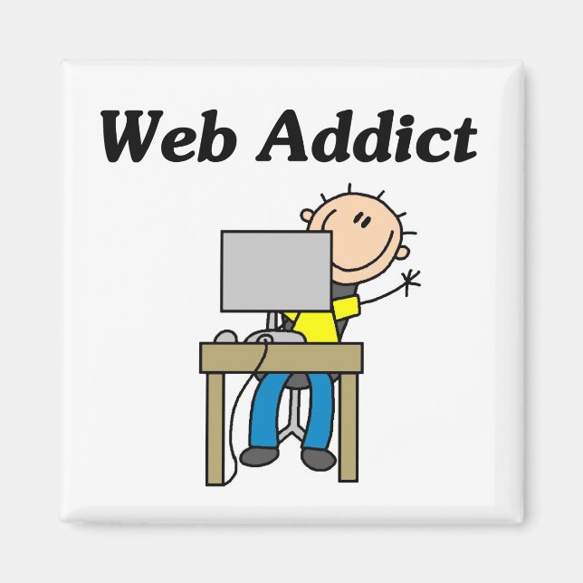 Imán Adicto a la Web (Frente)