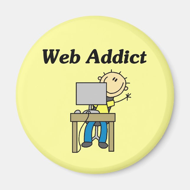 Imán Adicto a la Web (Frente)