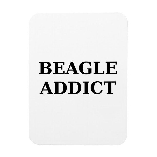 Imán adicto al beagle (Vertical)