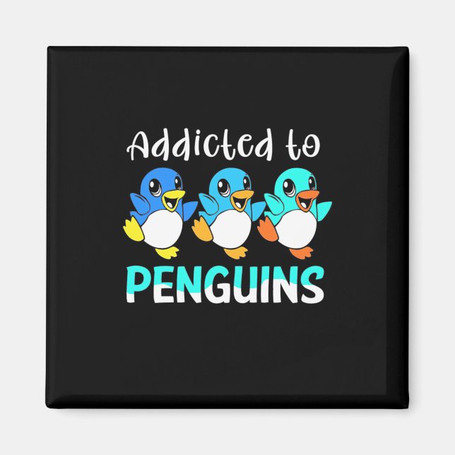 Imán Adictos A Los Pingüinos (Frente)