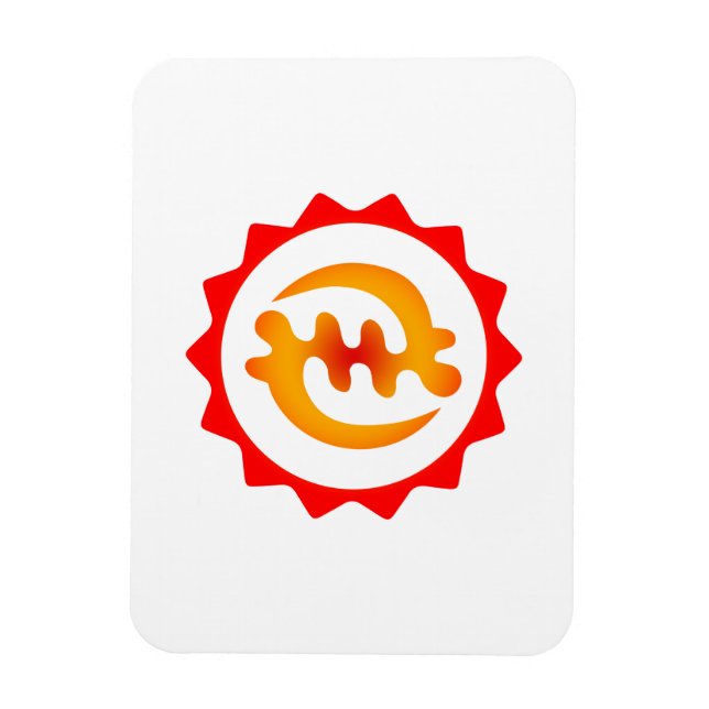 Imán Adinkra Dios es el rey Nyame ohene Símbolo de rega (Vertical)