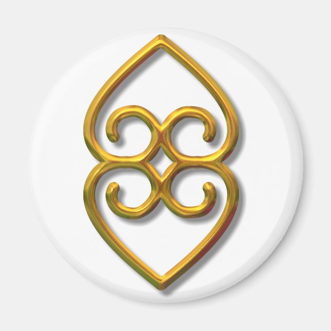Imán Adinkra-tierra-oro (Frente)