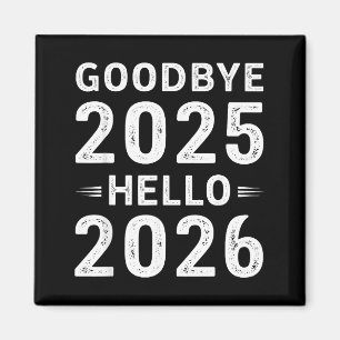 Imán Adiós 2025 Hola 2026 Hombres Mujeres Niños Año Nue