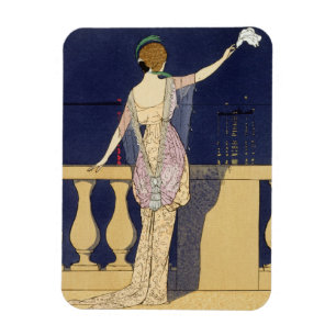 Imán Adiós en la noche, diseño para un vestido de noc