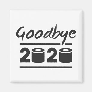 Imán Adiós papel higiénico 2020 - finalmente terminó