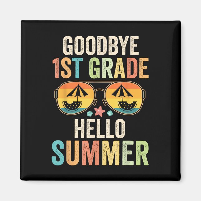 Imán Adiós primer grado Hola primer grado de verano últ (Frente)