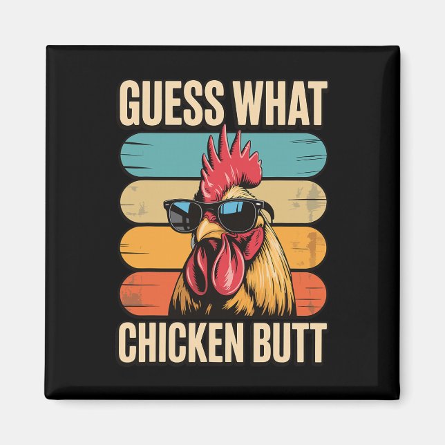 Imán Adivina Qué Trasero De Pollo _29 (Frente)