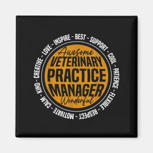 Imán Administrador de la práctica veterinaria divertido