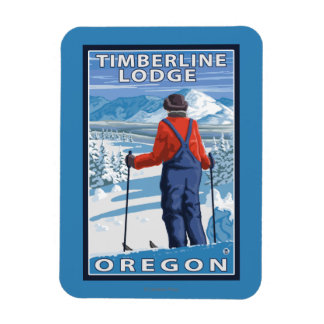 Imán Admiración al esquiador - Timberline Lodge, Oregón