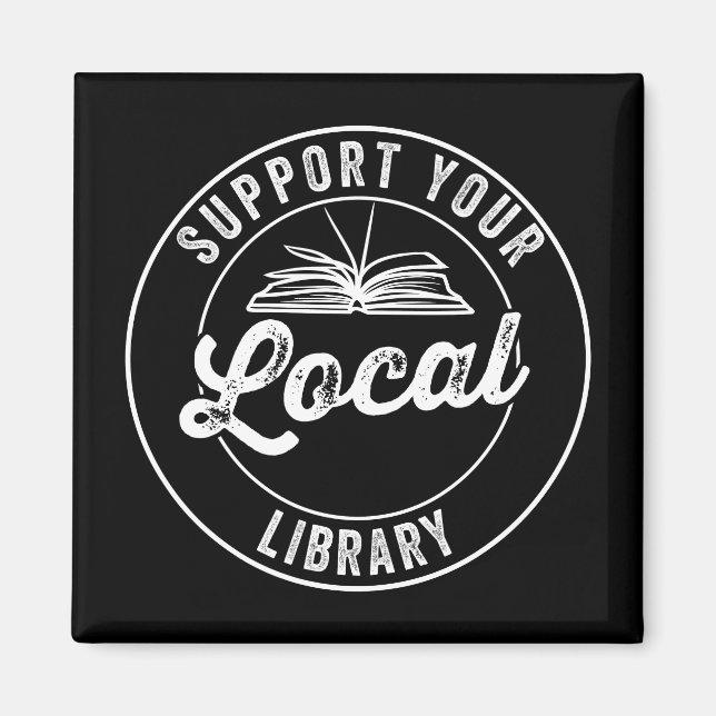 Imán Admitir su biblioteca local (Frente)
