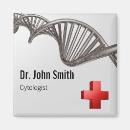 Imán ADN cruzado de símbolo 3D médico profesional