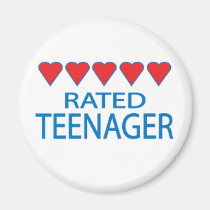 Imán Adolescente de cinco corazones