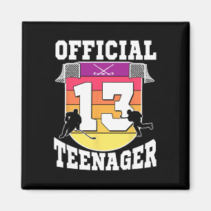 Imán Adolescente oficial cumpleaños 13 Hockey sobre hie