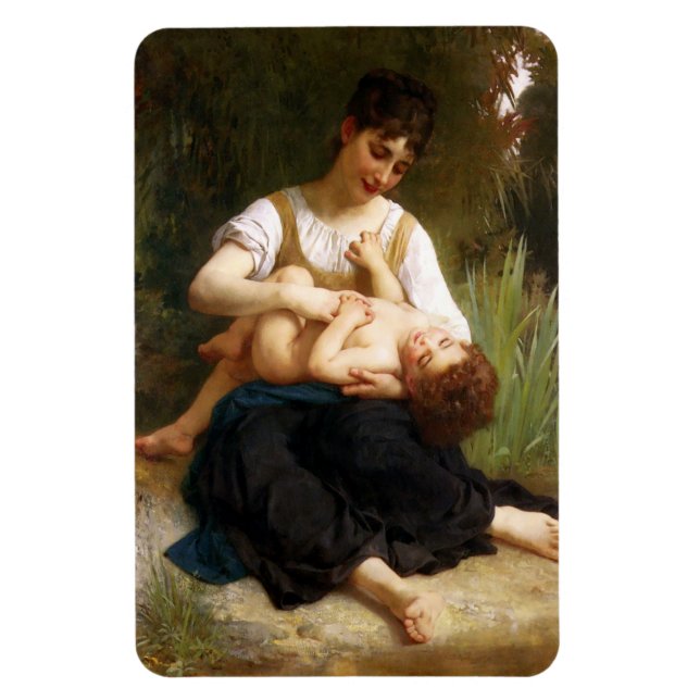 Imán Adolphus Child And Adolphus, por William Bouguerea (Vertical)
