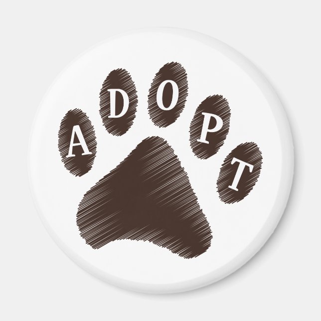 Imán Adopción de animales (Frente)