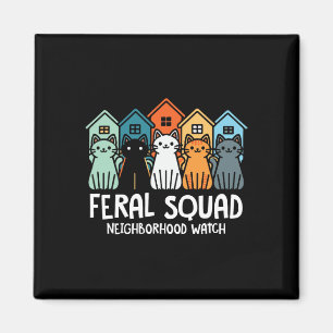 Imán Adopción del gato feral en el barrio de Feral Squa