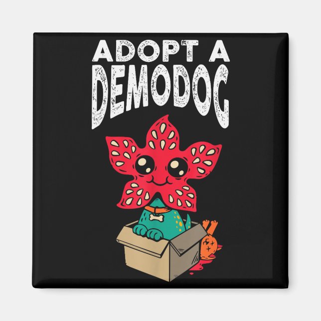 Imán Adopt A Demodog Shirt Kids Women Men Cute Funny Do (Frente)