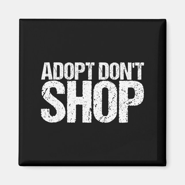 Imán Adopta No Compres Como Rescate De Animales (Frente)