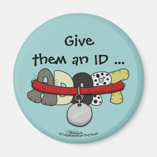 Imán ADOPTAR CON EL COLOR-Dárselos un ID