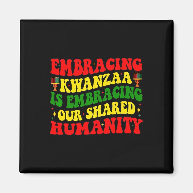 Imán Adoptar Kwanzaa es nuestra humanidad compartida af (Frente)