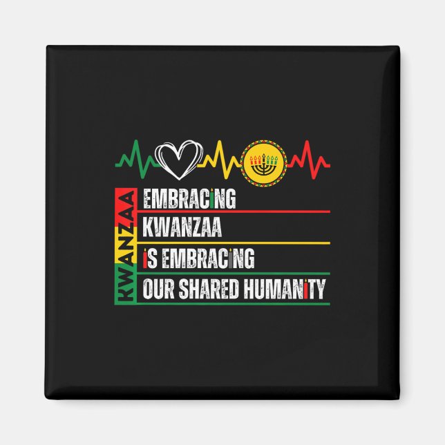 Imán Adoptar Kwanzaa es nuestra humanidad compartida af (Frente)