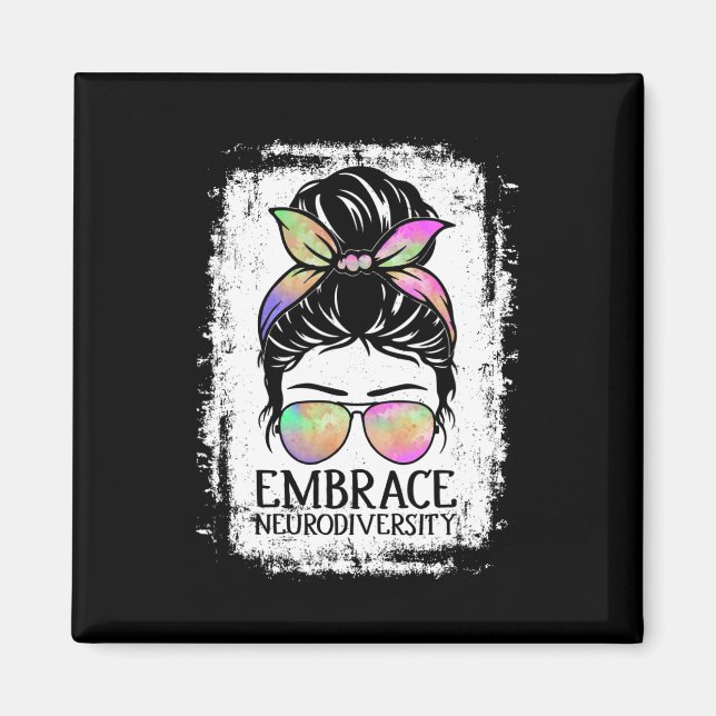 Imán Adoptar Neurodiversidad Autismo Conciencia Neurodi (Frente)