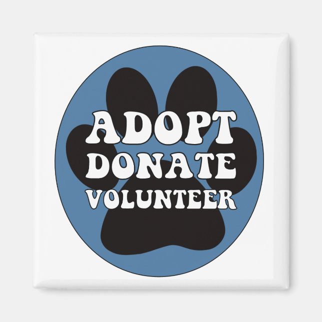 Imán Adoptar un voluntario donante (Frente)