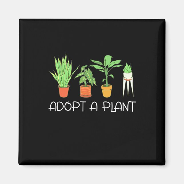 Imán Adoptar Una Planta (Frente)