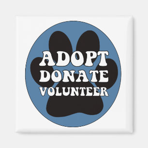 Imán Adopte donan al voluntario