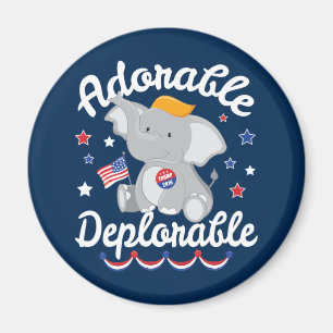 Imán Adorable elefante deplorable Trump 2016