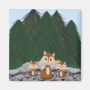 Imán Adorable familia Fox
