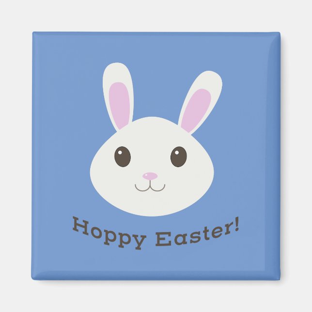 Imán Adorable Hoppy Easter Bunny (Frente)