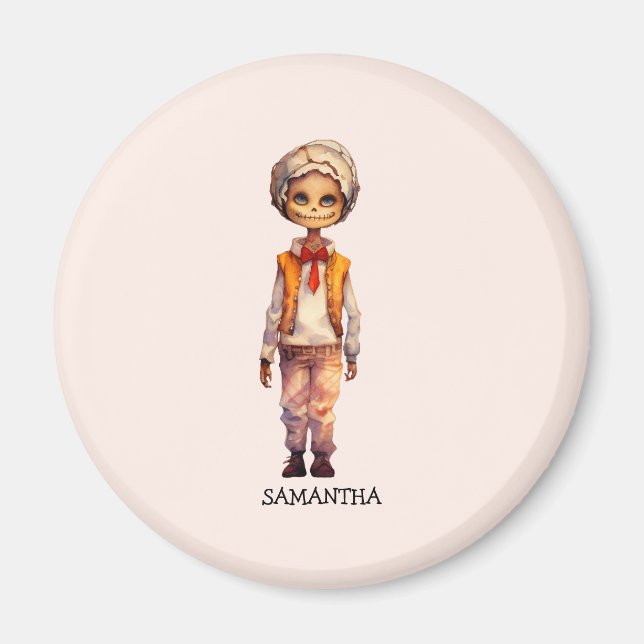 Imán Adorable Kid Zombie - Cute Halloween (Frente)