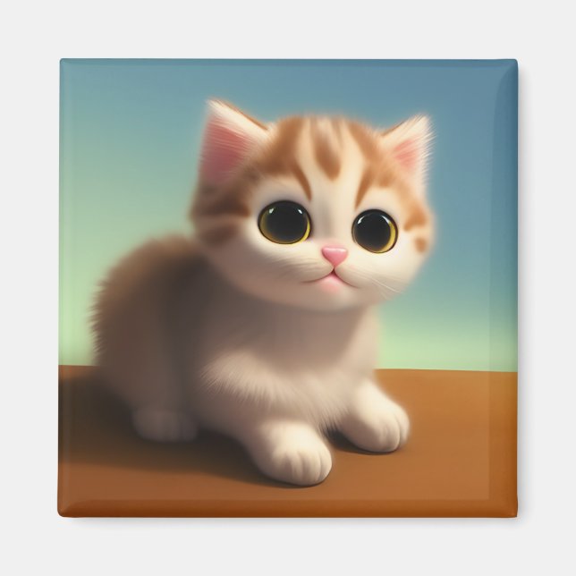 Imán Adorable Kitten (Frente)