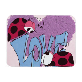 Imán Adorable Ladybug Love Personalizado