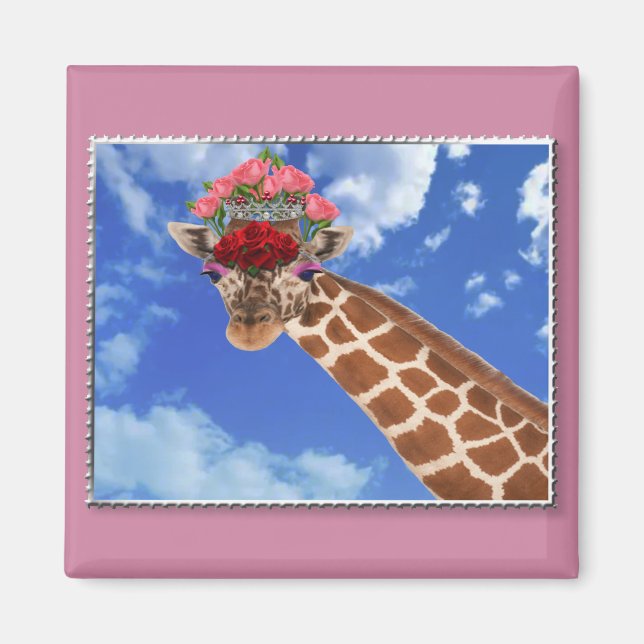 Imán Adorable "Missy Giraffe" (Frente)