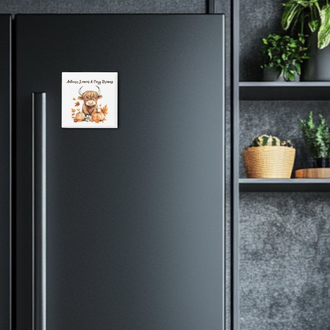 Imán Adorable Vaca Autumn Highland (Subido por el creador)