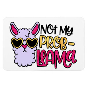 Imán Adorables Llama Amor No Mi Probllama Magnet
