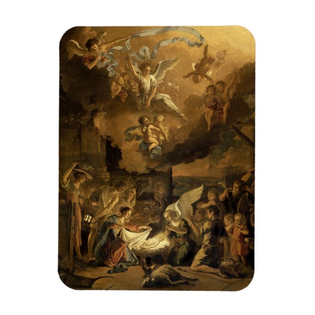 Imán Adoración de los Navidades del Bella Artes de Past (Vertical)