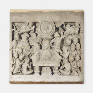 Imán Adoración de los símbolos budistas, Amaravati (li)