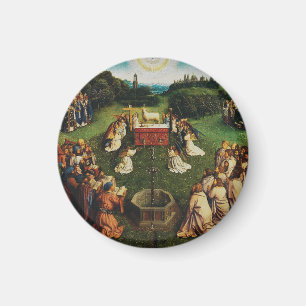 Imán Adoración del Cordero Místico de Jan van Eyck Arte